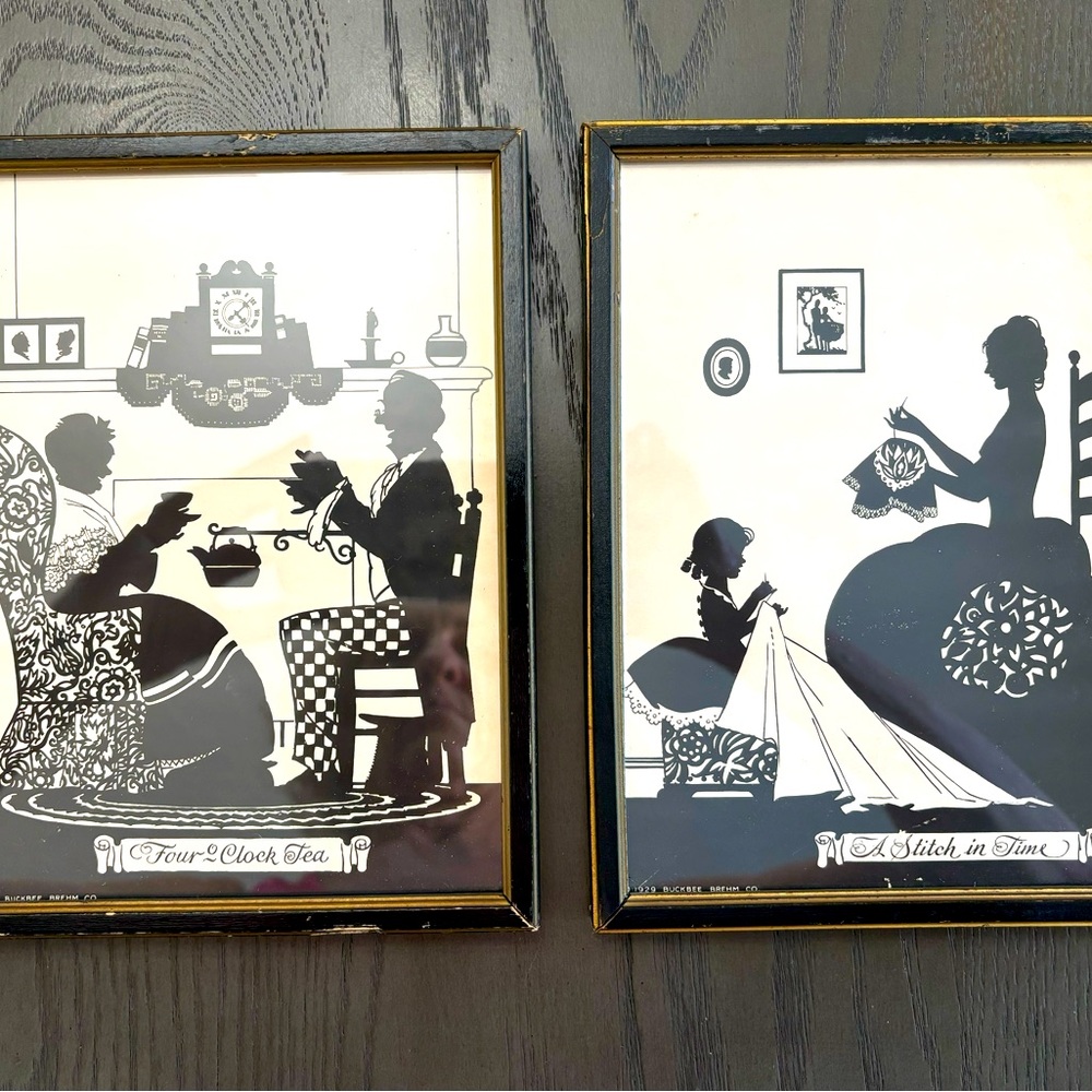 Two Antique 1929 Buckee Brehm Co Prints